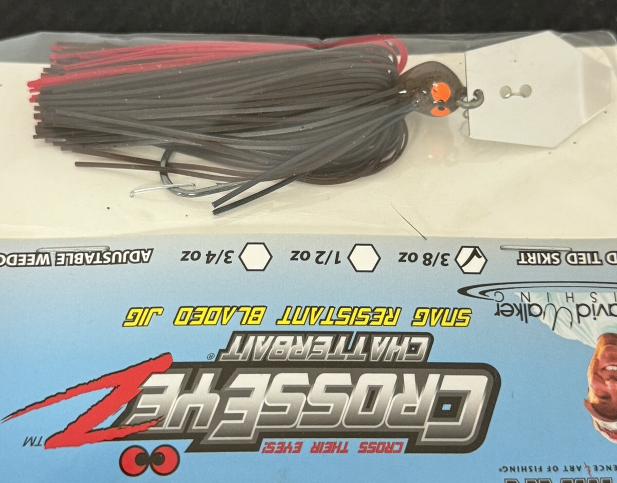 Z-Man Fishing CrossEyeZ ChatterBait 3/8oz Bladed Swim Jig Bass Lure, Chili Dog - Image 4