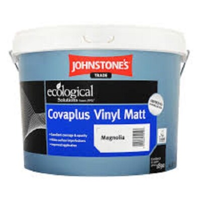 Johnstones Trade Covaplus Vinly Matt Emulsion Brilliant White/Magnolia 5L/10L