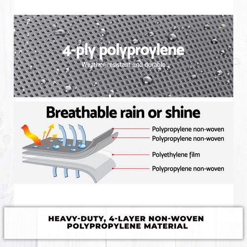 20-22ft Caravan Cover Campervan 4 Layer Heavy Duty UV Carry Bag Waterproof New - Picture 6 of 8