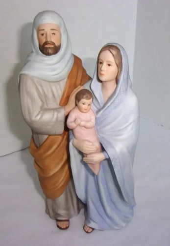 Vintage 1994 HOMCO Masterpiece Porcelain The Holy Family Figurine 9” Baby Jesus - Picture 1 of 3