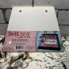 Bo Bunny Purse Board Book - New - 6-page Chipboard to make a Designer Album