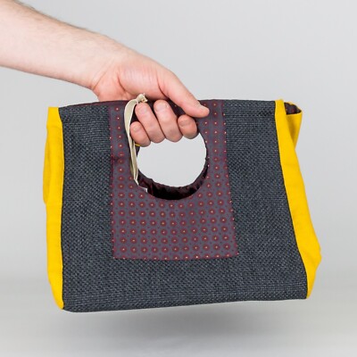 Handtasche - Bio Naturstoff - Q Bag - Schneiderei Unikat