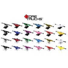 Core Skateboard Trucks - Aluminum Alloy, Premium Bushings - Choose Color / Size
