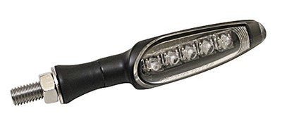 4PZ Indicatori di Direzione Anteriori Affumicati LED Luci Pannello Moto 1157 Kit Inserti per