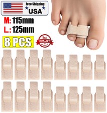 8x Hammer Toe Straightener Toe Splints for Crooked Toes Cushioned Toe Splint USA