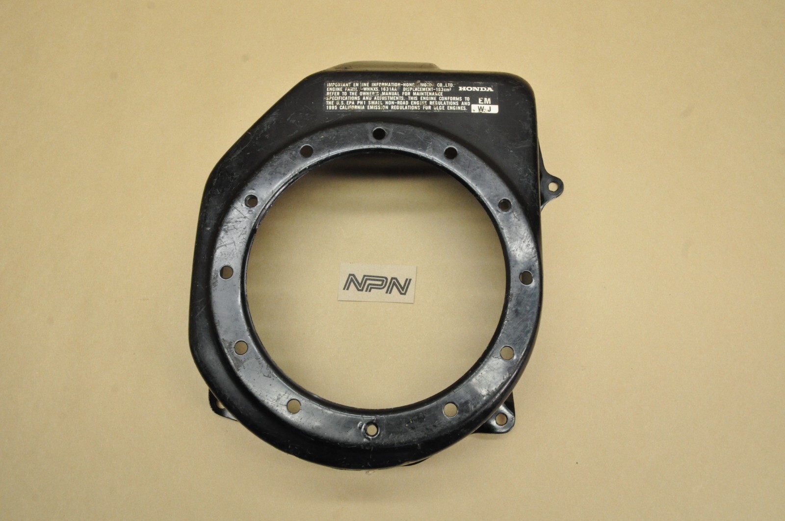 Honda GX160 EP2500 Fan Cover Shroud Black Engine Generator OEM eBay