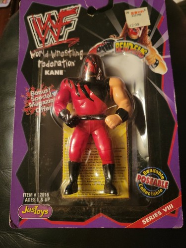 Kane Bend-ems Just Toys Series 8 WWF WWE 1998...