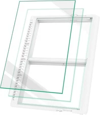 240364787 Crisper Drawer Cover with 240350608 Glass Compatible with Refrigerator