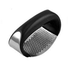 Handheld Garlic Mincer - Stainless Steel Rocker Press with Comfortable Grip