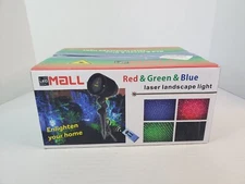 LED Mall Outdoor Laser Landscape Lights Red/Green/Blue Sealed NIB With Remote
