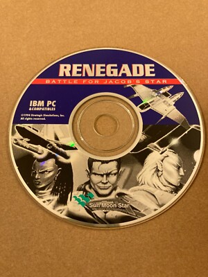 Renegade: Battle for Jacob's Star 1994 PC Game disc only