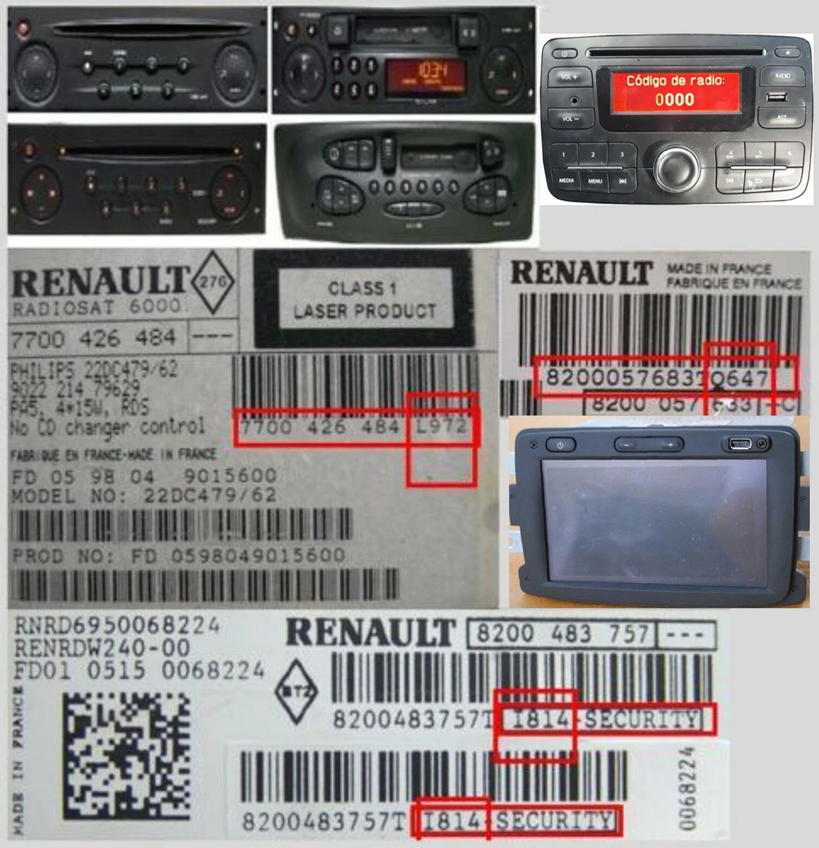 Radio coche Renault de segunda mano en WALLAPOP