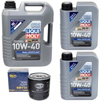 MotoröL Set Leichtlauf 10W-40 Liqui Moly 7 Liter + ÖLfilter FüR Alfa Romeo 166