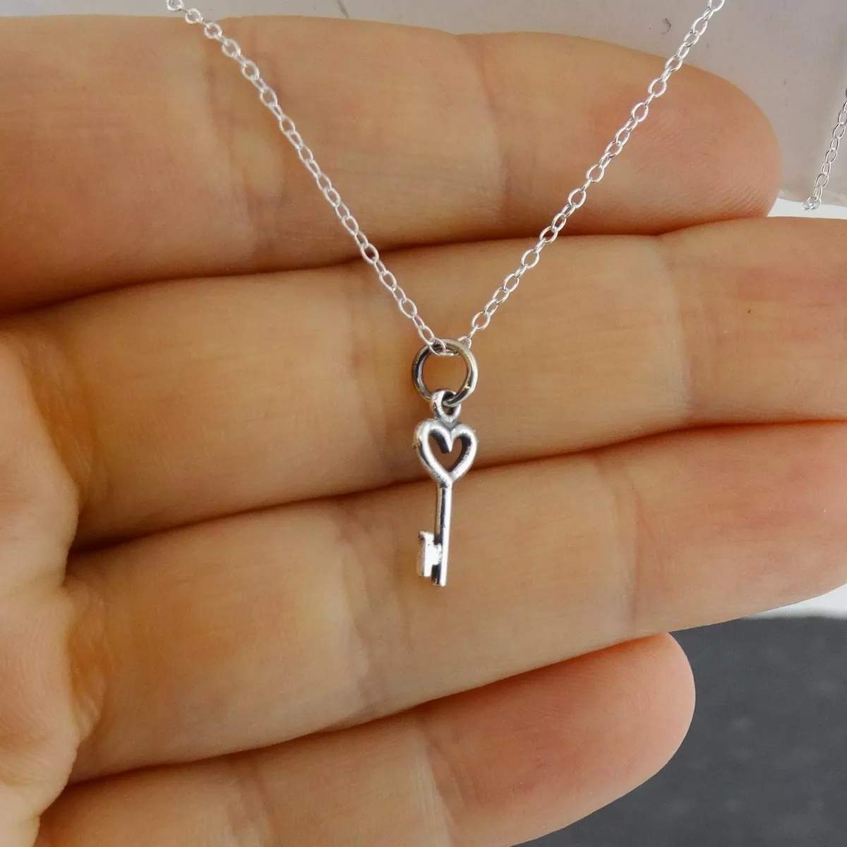 Silver Lock and Key Pendant