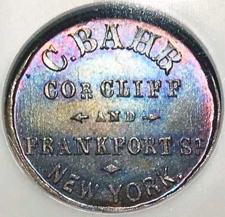 New York NY630C-6A NGC MS-65 RB - Carsten Bahr Liquor Dealer - Gorgeous toning