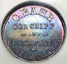 New York NY630C-6A NGC MS-65 RB - Carsten Bahr Liquor Dealer - Gorgeous toning