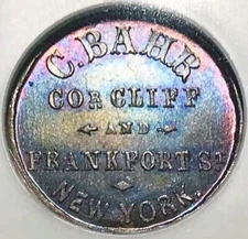 New York NY630C-6A NGC MS-65 RB - Carsten Bahr Liquor Dealer - Gorgeous toning