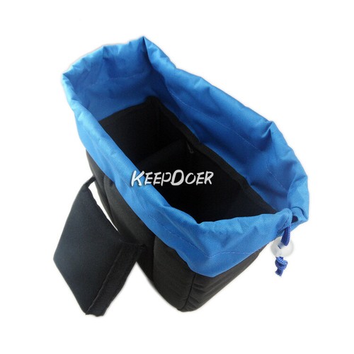 DSLR Camera Bag Insert Drawstring Protect Case Partition For Canon Nikon Lens - Picture 10 of 13