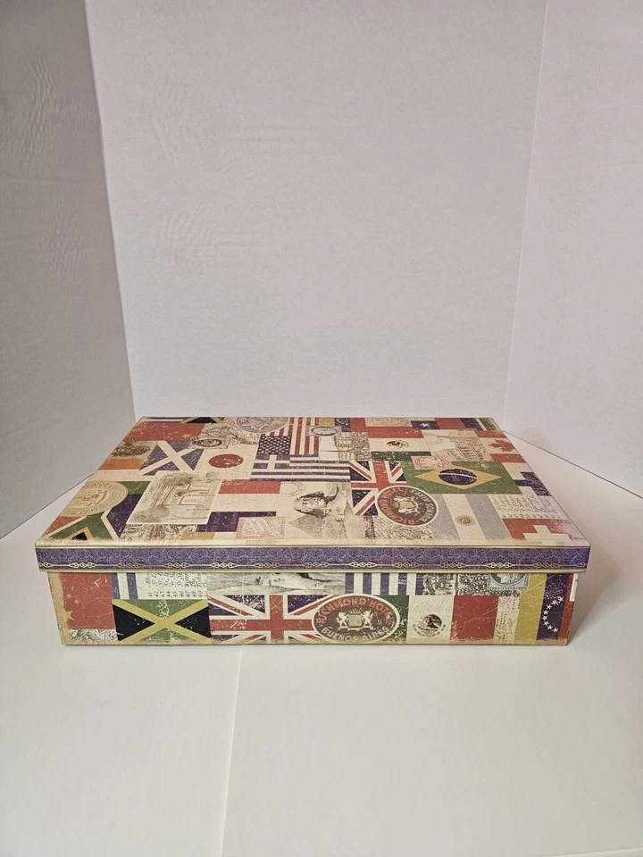 Punch Studio Rectangular Box 42961N Flags of The World, Discontinued! - Image 2 of 4