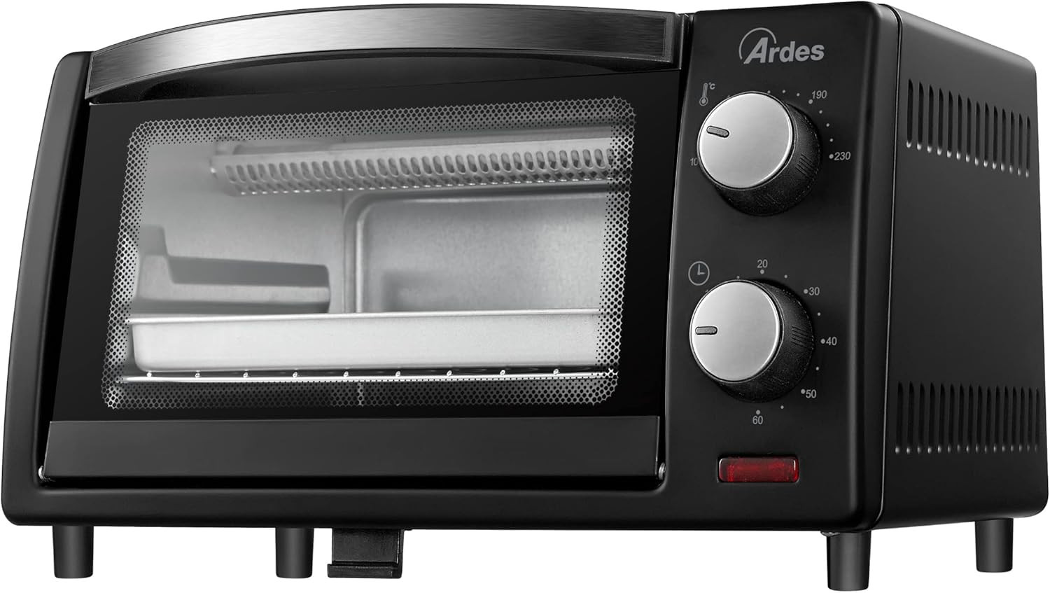Ar6211B Fornetto Elettrico Capienza 10 Litri Con Luce Interna, Termostato Regola