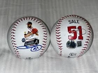 Chris Sale Braves Auto Signed 2024 Cy Young Logo Baseball Beckett Witness Holo