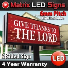 LED Sign Outdoor Full Color 2 Sided LED Programmable Message Digital Sign P6