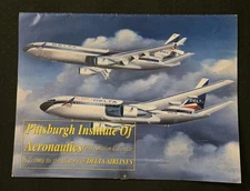 VINTAGE 1993 Delta Airlines Calendar Pittsburgh Aeronautics History Aviation 