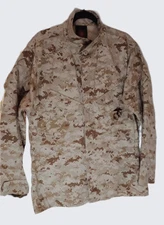 USMC DESERT MARPAT CAMOUFLAGE BLOUSE  MCCUU SIZE LARGE  NWOT INSECT GUARD 