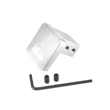 Hood Latch Release Handle, Heavy Duty Billet Aluminum Hood Puller Cable Silver