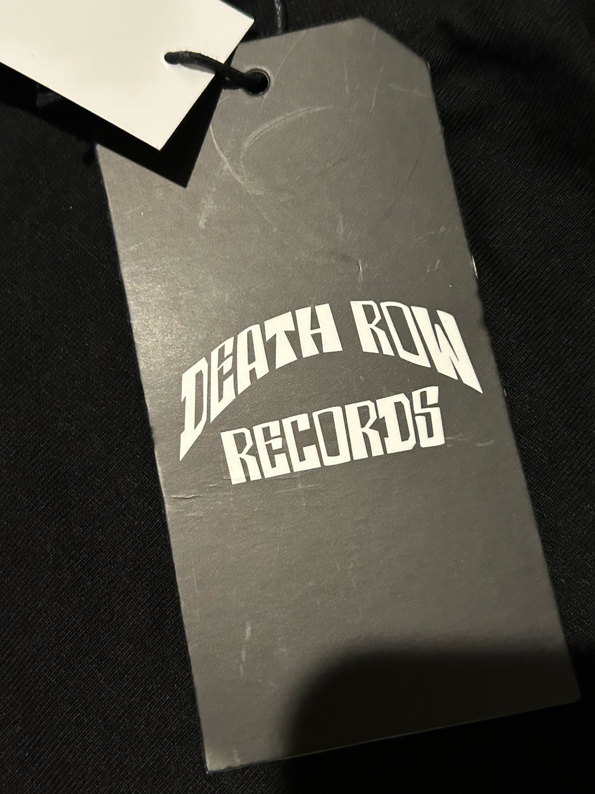 FILA T shirt Death Row Records nera e rossa logo sedia nuova con etichette maglietta uomo grande