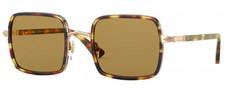 New Persol PO 2475S - 108053 Copper  Striped Honey Sunglasses Unisex