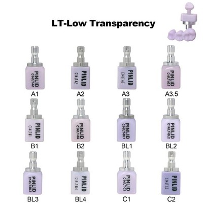 US C14 LT Dental Glass Ceramic Lithium Dislicate Blocks Cerec Emax CAD CAM