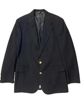 Polo University Club Mens Sports Coat Gold Buttons by Ralph Lauren Navy 48 Mint