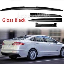 For Ford Mondeo Saloon Rear Boot Roof Trunk Spoiler Splitter Lip Glossy Black