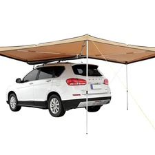 VEVOR Vehicle Awning 270 Degree, 8.2' Height Retractable Car Side Awning, PU3000