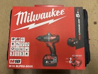 Milwaukee M18BLPD2-502X 18V Cordless Percussion Drill 4933464518 with Battery