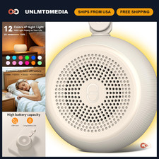 Portable White Noise Sound Machine for Baby Adult 30 Soothing Sounds, 12 Nig