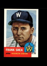 Frank Shea : 1953 Topps 1991 Archive Baseball Card #164 : Washington Senators