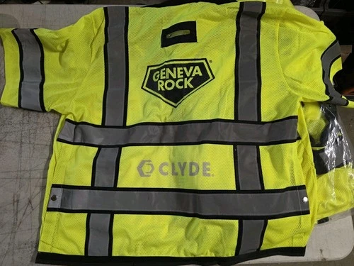 LOT OF 5 BRAND NEW GENEVA ROCK HIGH VISIBILITY SAFETY VEST SHORT SLEEVE SIZE 4X image 2