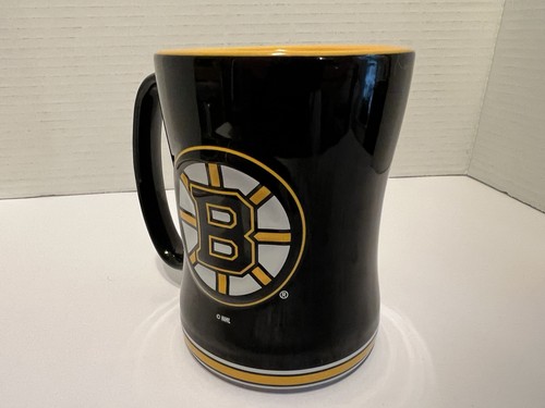 Taza de café Boston Bruins NHL 14 oz logotipo elevado en relieve - hockey excelente - Imagen 10 de 19