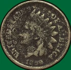 1859 Indian Head Cent Good G Coin, Corroded #43689