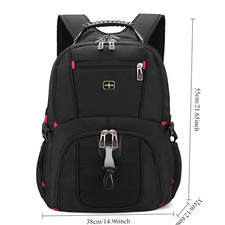 Image of Wenger Swissgear 17.1 inch Black Laptop Backpack/Notebook Bag/Rucksack Backpack