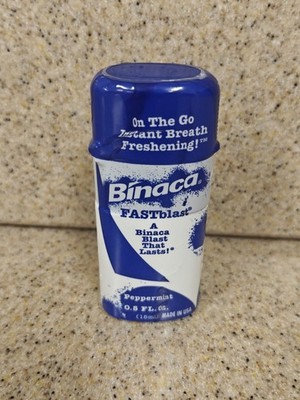 1 Binaca Fast Blast Peppermint Fresh Breath Spray Sugar Free 0.5oz