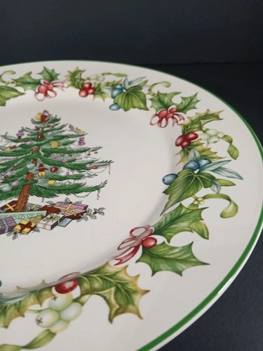 Spode Christmas Tree Salad Plate - Thumbnail 5