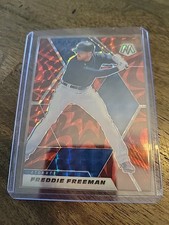 2021 Panini Mosaic - Freddie Freeman #53 Reactive Red Mosaic Prizm
