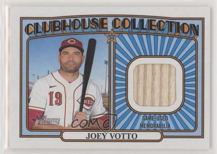 2021 Topps Heritage High Number Clubhouse Collection Relics Joey Votto 0k8a