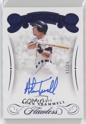 2018 Flawless Legendary Signatures Sapphire /15 Alan Trammell Auto HOF hn4