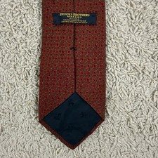 Brooks Brothers Makers USA Luxury Silk Neck Tie Printed in Italy Ancient Madder