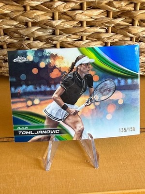 1009 2025 TOPPS CHROME TENNIS BLUE REFRACTOR /150 AJLA TOMLJANOVIC