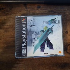 Final Fantasy 7 VII PS1 CIB Black Label Sony PlayStation 1 1997 Complete Manual